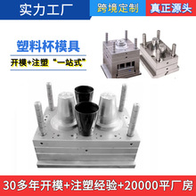 一次性杯子模具PS硬塑料注塑加工高透加厚塑料杯饮水杯模具制造厂
