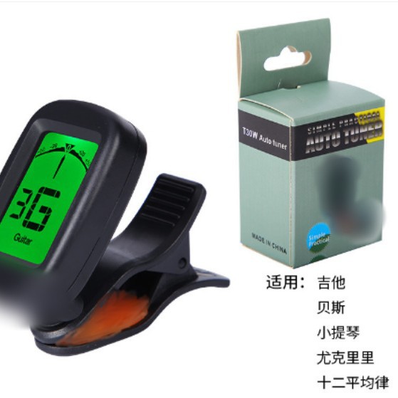 Folk guitarra ukulele bajo violín doce promedio derecho electrónico sintonizador multifuncional