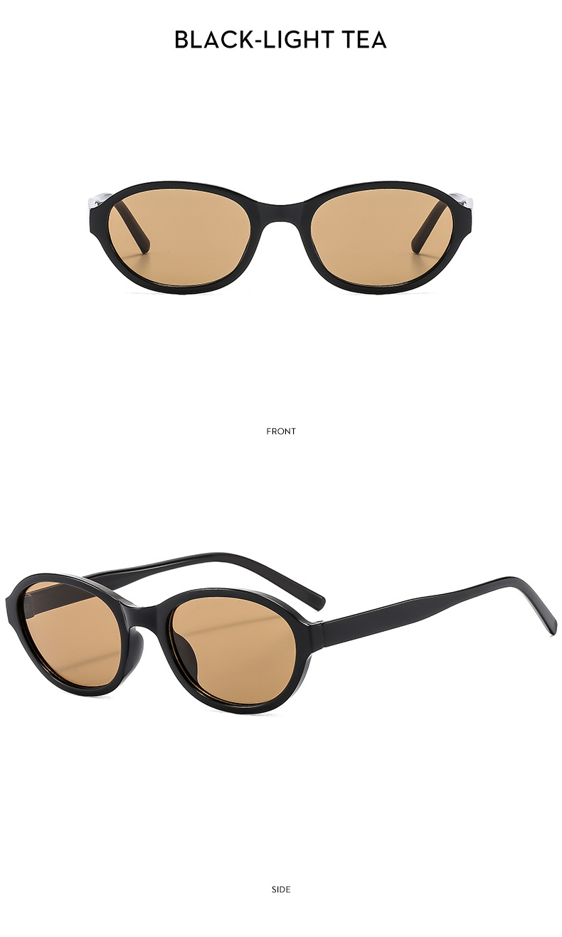 45g Weight Full Frame Glasses Structure Sunglasses Classification PC, UV400 Protection Lens Material Oval Frame Glasses Style Holiday, Travel Occasion Solid Color Pattern All Seasons Season Women's Gender Classic Style, Commute Style Classic Style Commute Solid Color PC UV400 Protection Oval Frame Full Frame Women's Sunglasses 13