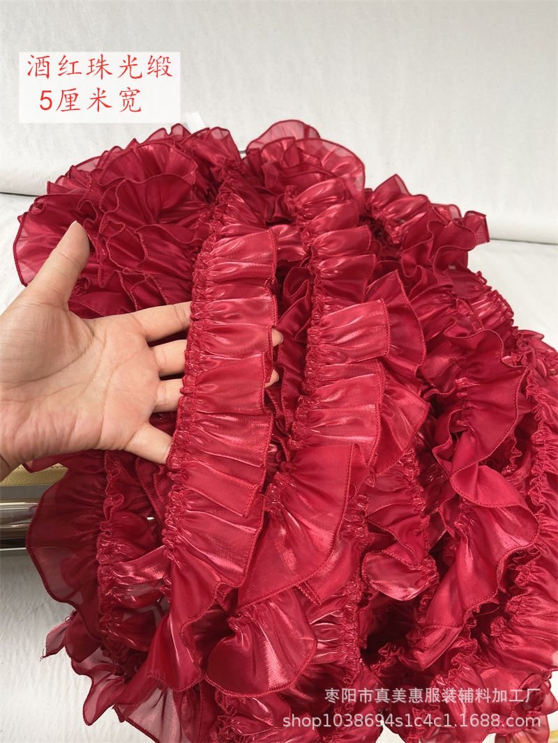 부르고뉴 진주빛 새틴 5cm 너비 1 가격