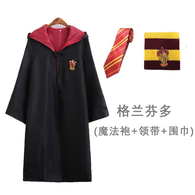 哈利波特学院长袍同款cos服装魔法袍子衣服成人儿童校服斗篷披风|undefined