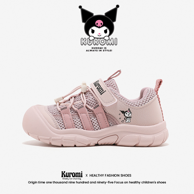Hellokitty Kuromi Girls' Sneakers 2025 Autum New Breathable Kidsren's Mesh Outdoor Girls' Shoes Hellokitty Kuromi Girls' Sneakers 2025 Autum New Breathable Kidsren's Mesh Outdoor Girls' Shoes