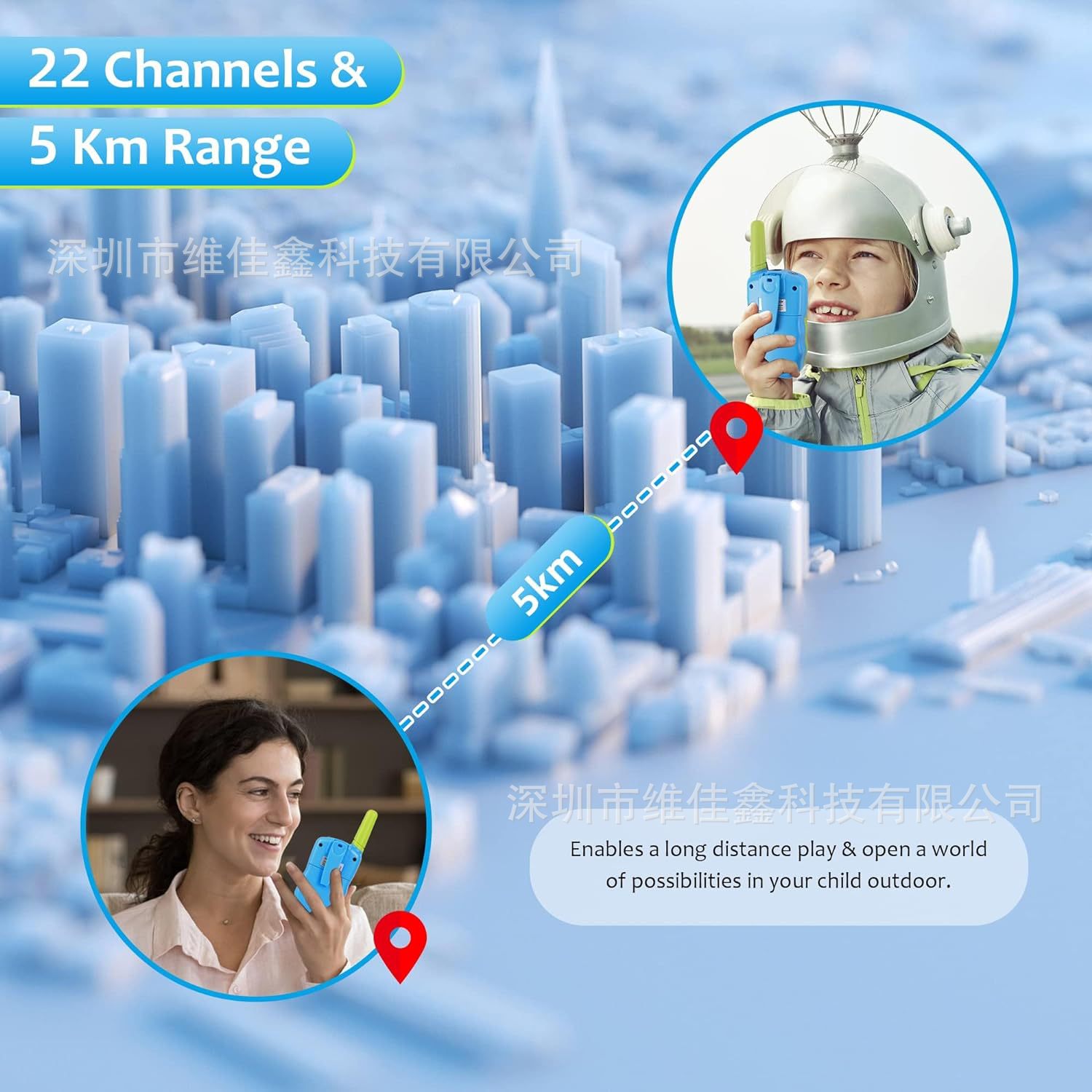 Comercio exterior T388 niños walkie-talkie al aire libre actividades entre padres e hijos mini walkie-talkie de mano walkie-talkie inalámbrico