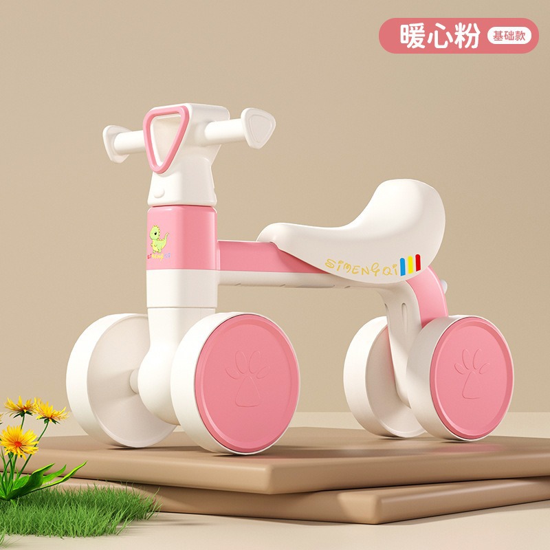 Niños de 1 a 3 años de edad, scooter de equilibrio, scooter para niños sin pedales, scooter para bebés de cuatro ruedas, juguetes para bebés para niños