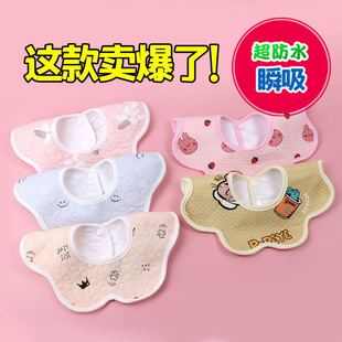 Children's cotton waterproof gauze eating bib for food for new born