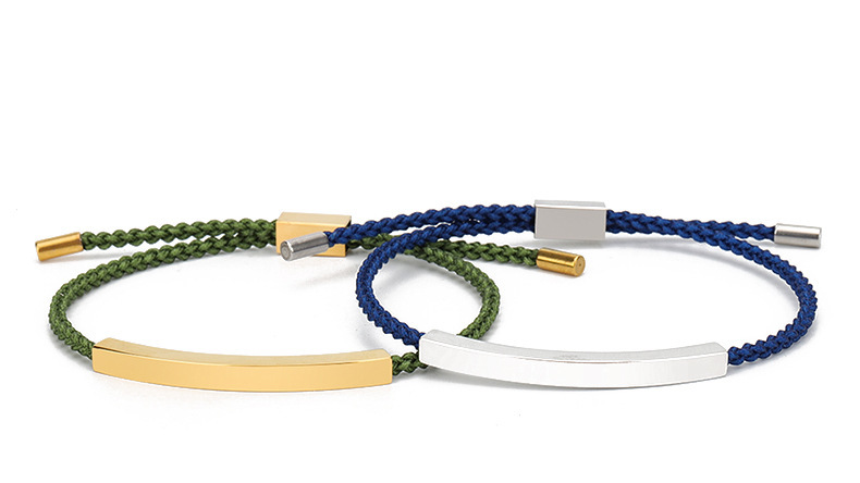 6g Weight Titanium Steel Pendant Material Bracelets Classification Polyester Chain Material Cord String Chain Type 1 Piece Quantity Holiday, Banquet, Selfie Occasion rope, Titanium Steel Material Geometric Pattern All Seasons Season Couple Gender Plating Design Casual, Elegant, Simple Style Style Casual Elegant Simple Style Geometric Rope Titanium Steel Cord String String Bracelets Wholesale