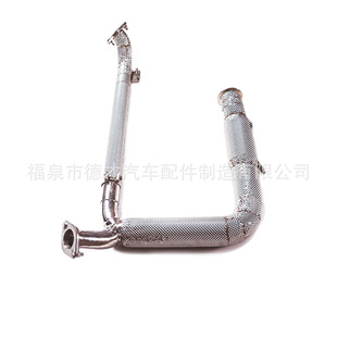Suitable for 2020-2024 Porsche 718 2.0t Modified Gfc Straight-Through Header Exhaust System Exhaust Sound