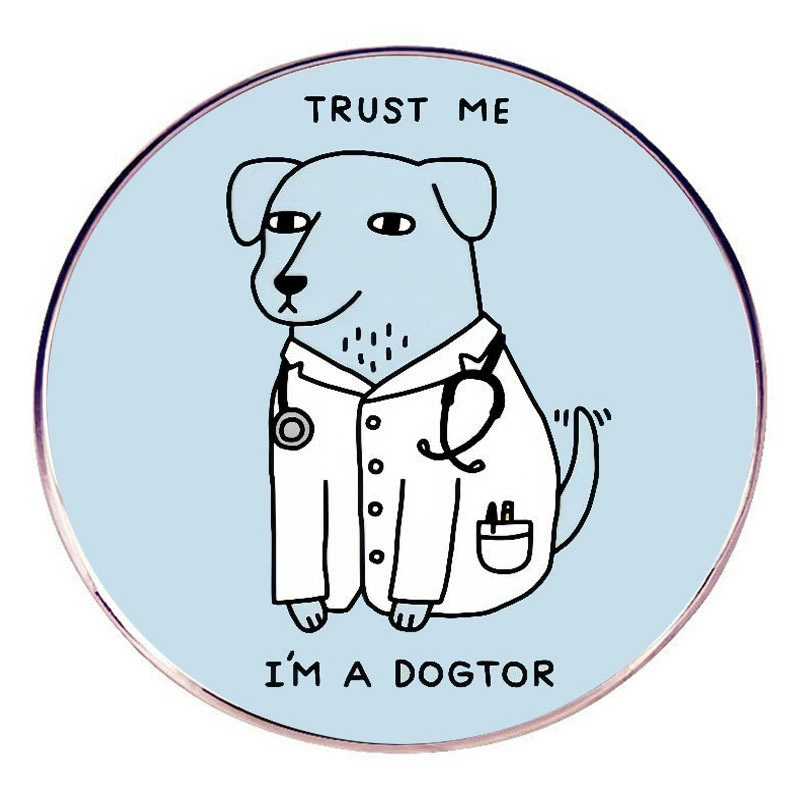 Поверьте мне, что я доктор Брошь юмористический издевательство над собачьей брошь металлический значок из сплава аксессуар