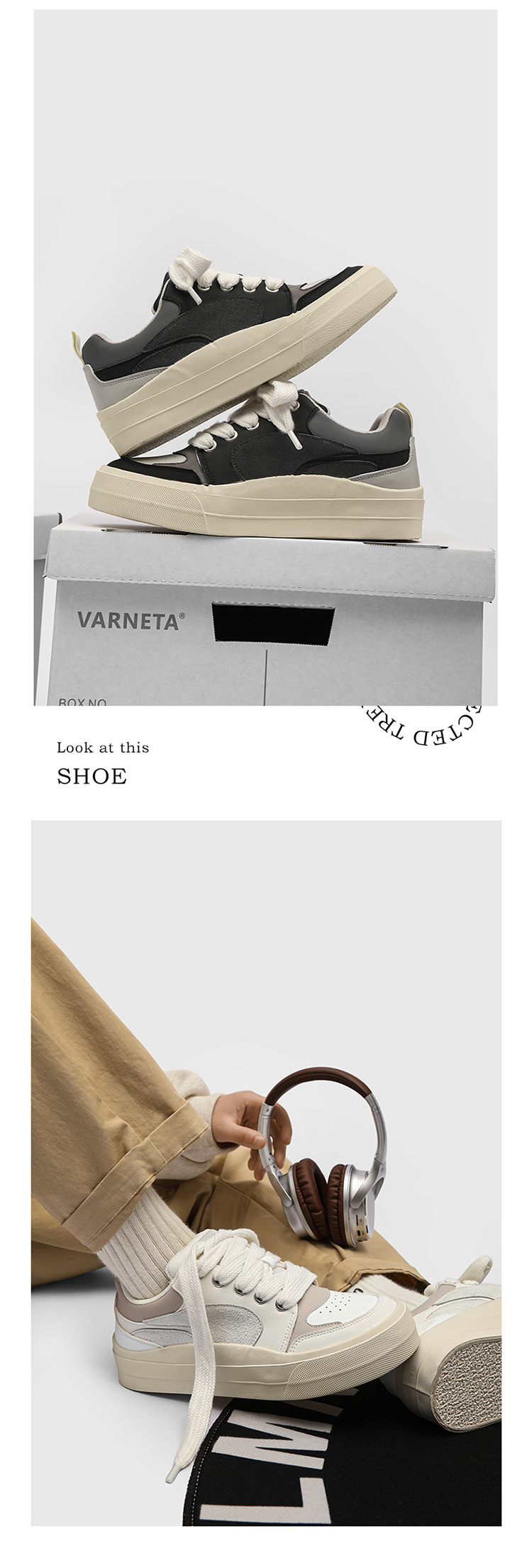 2025 new niche design couple sneakers men's low cut sports and leisure versatile thick soled casual men's shoes trendy X136_voghion.com