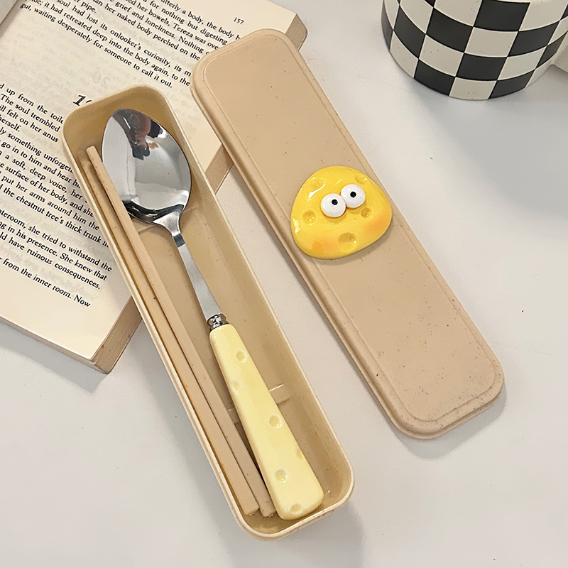 치즈숟가락 + 밀젓가락 + 계란인형 + 쌀상자