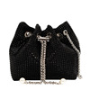 Summer small small bag, shoulder bag, fashionable trend chain on chain, 2022 collection, diamond encrusted