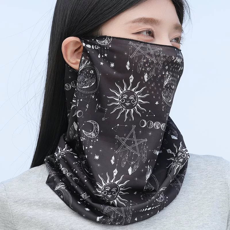 Silk mask, summer travel sports climbing scarf, sun protection, new collection
