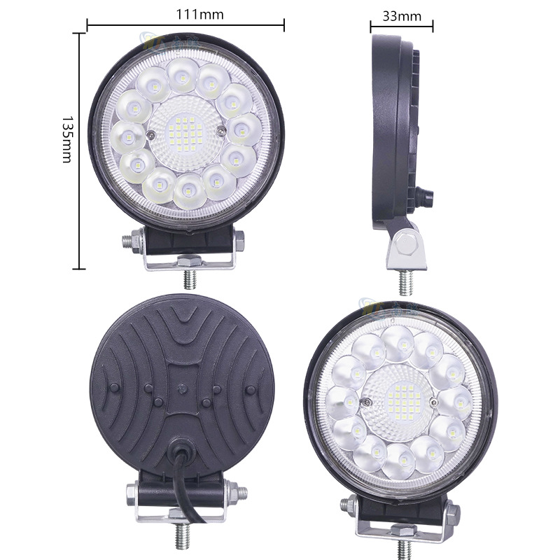 Lámpara de camión luz de marcha atrás auto LED foco 12v 99w super brillante astigmatismo ingeniería de excavadora elevadora faro