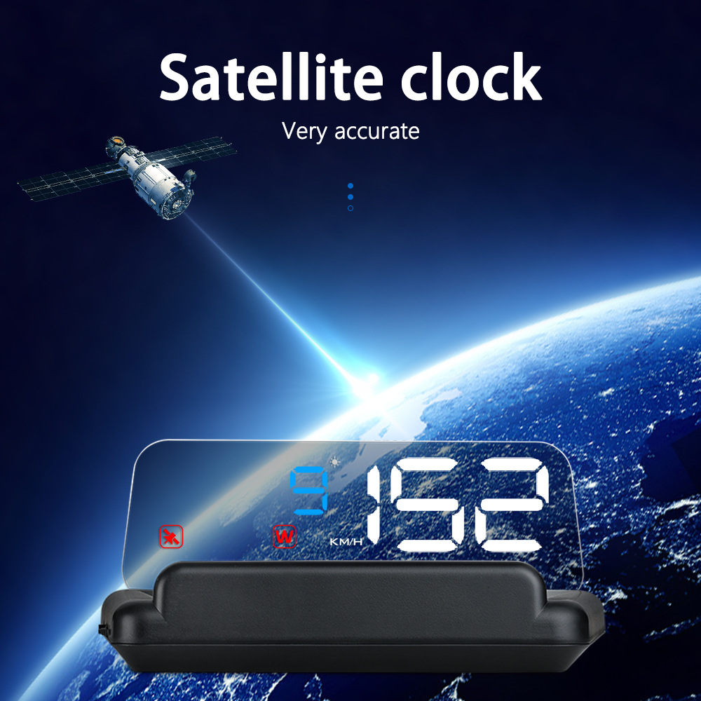 Hud Head-Up Display High-Definition Gps Speedometer Projection Car-Mounted Hud Speedometer Kmh/Mph Cross-Border Exclusive Supply