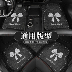 汽车丝圈脚垫主驾驶可爱女士车内踩脚垫子车用脚踏垫车垫地垫通用