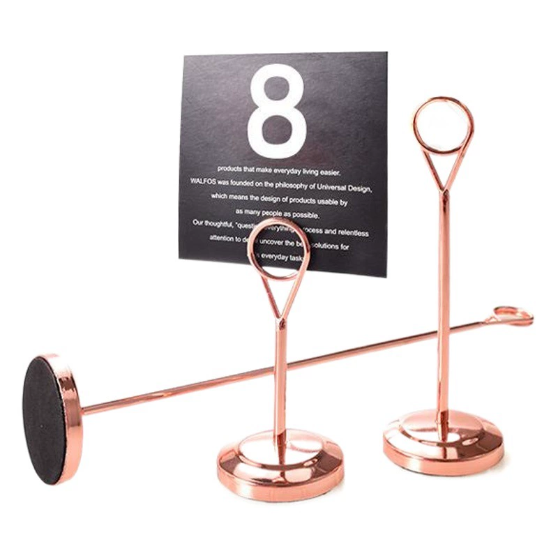 Нержавеющая сталь Отель Банкетный Свадебный Стол стойка для карт стол номерной знак зажим производители Прямые поставки в наличии