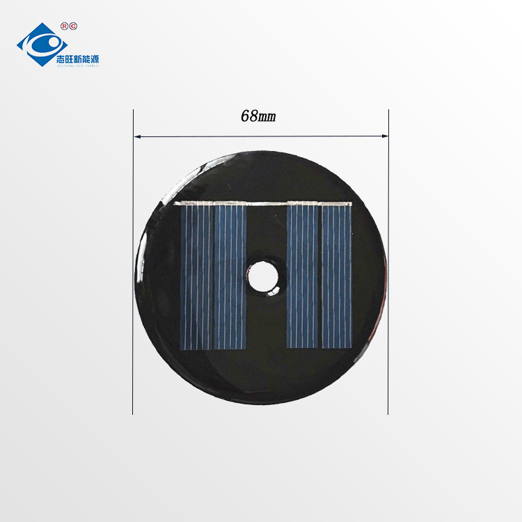 2V多晶滴胶 0.17W太阳能光伏板68mm尺寸可定太阳能电池板户外发电