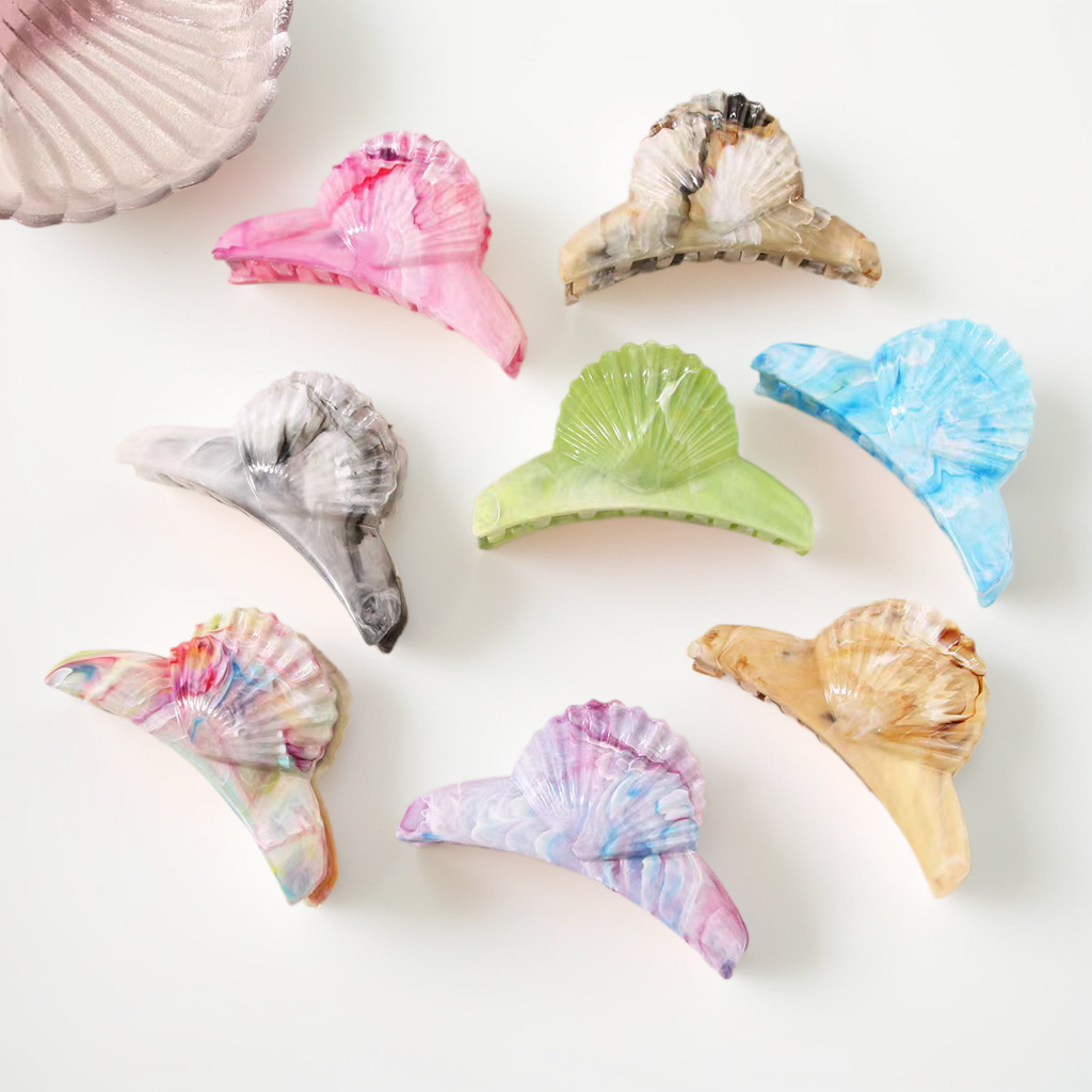 55g Weight Hair Claws Hair Accessories Type 1 Piece Quantity Holiday, Daily Occasion Plastic Material Shell, Rectangle Pattern Women's Gender Stoving Varnish Design Casual, Simple Style Style Women's Casual Simple Style Shell Rectangle Plastic Stoving Varnish Hair Claws 1