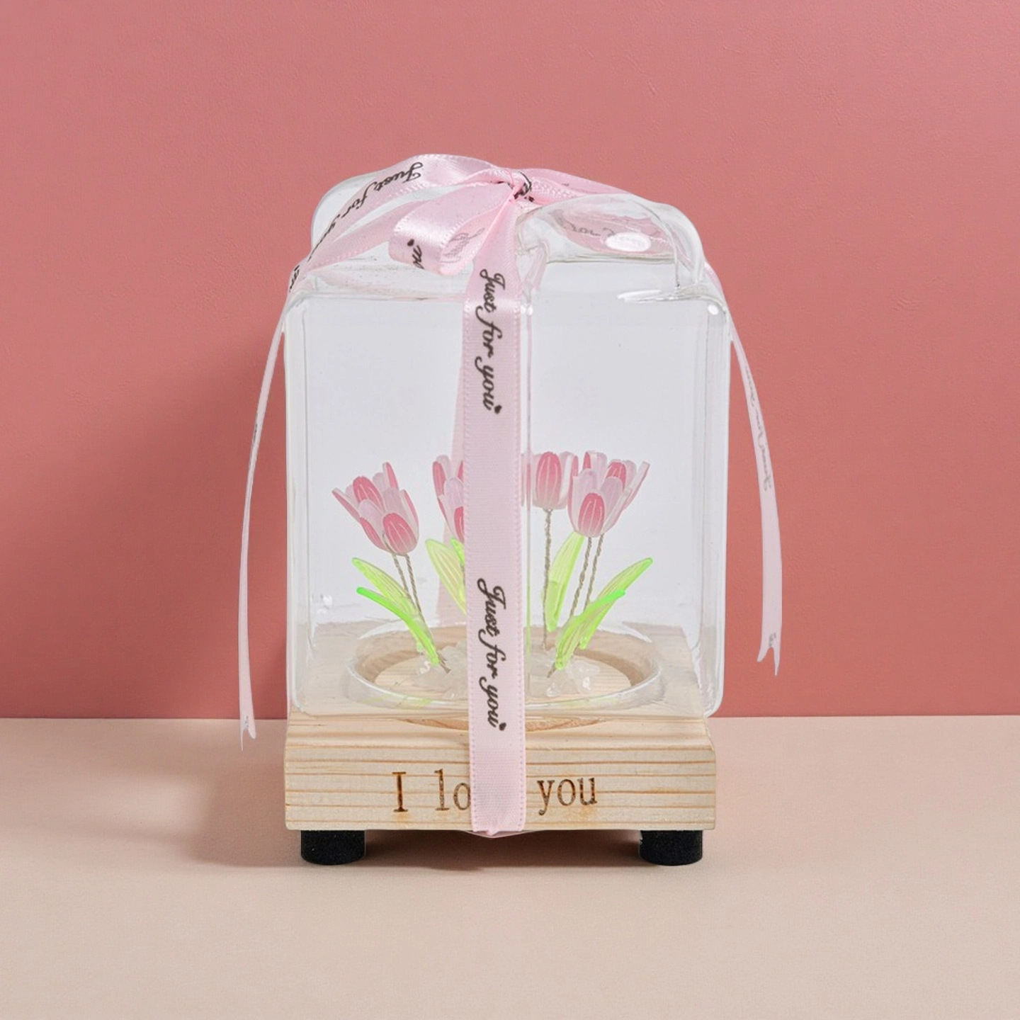 Internet celebrity tulip night light handmade DIY material desktop…