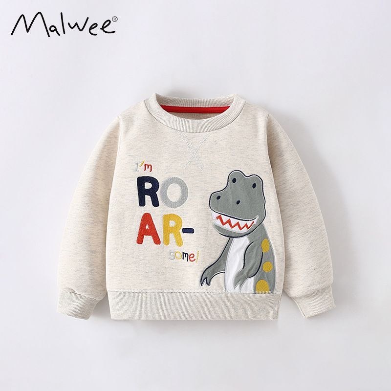 Suéter para niños malwee transfronterizo otoño e invierno nuevo estilo de moda cuello redondo manga larga abrigo casual de lana para niños pequeños y medianos europeos y americanos