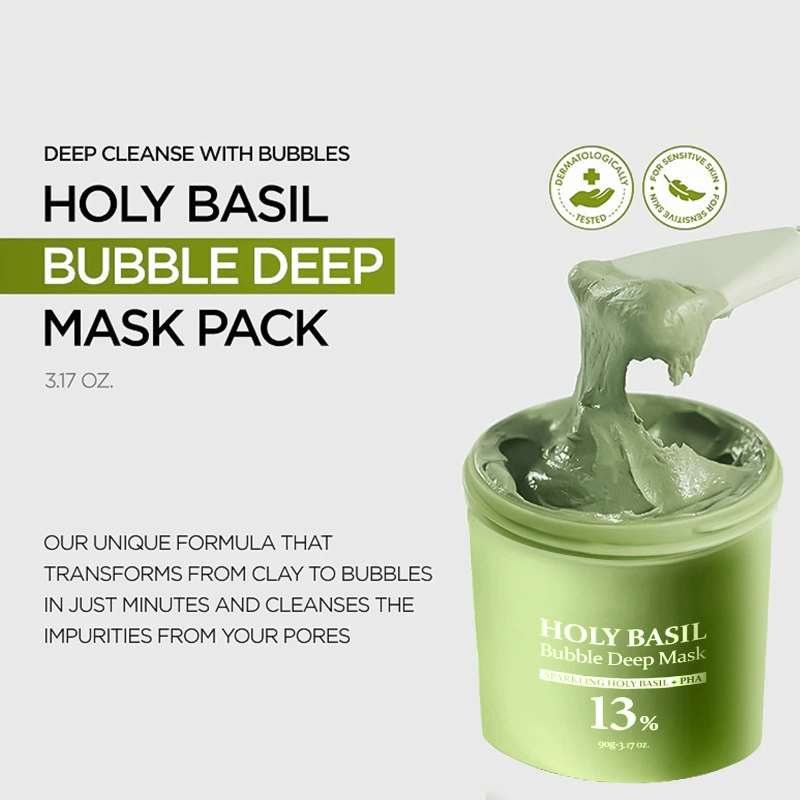 Глубокая пузырьковая маска с божественным базиликом (Holy Basil Bubble Deep Mask)
