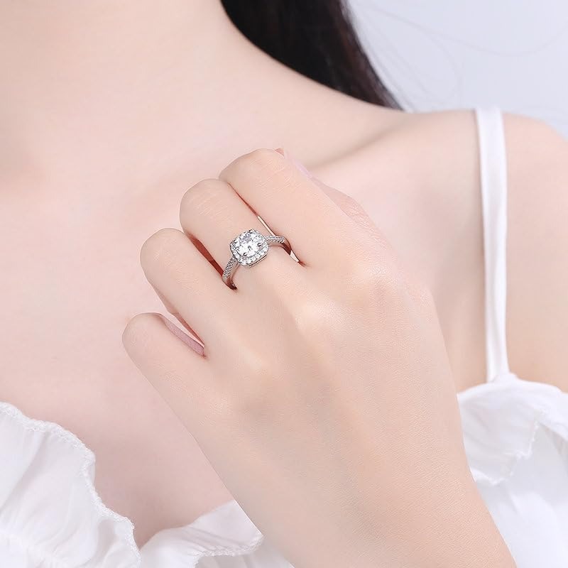 waarme Verkaf Ëffnung verstellbar einfach Koppelring Hochzäitsdiamantring Hochzäitsring Karat Léifstenring_voghion.com