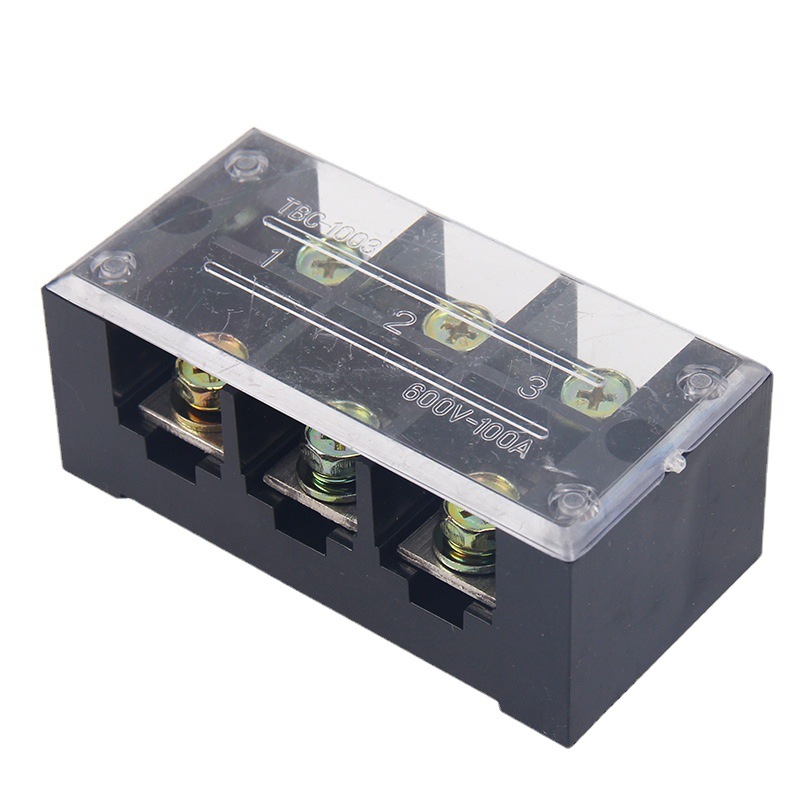 乐瑶电气TBC接线端子 TBC1003 铜接线排 固定式端子 导轨端子