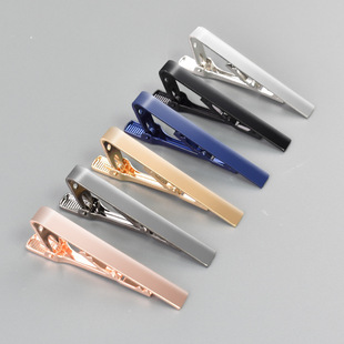 Amazon Cross-Border New Glossy Tie Clip Copper Material Versatile Men's Simple Business Shirt Tie Clip Wholesale