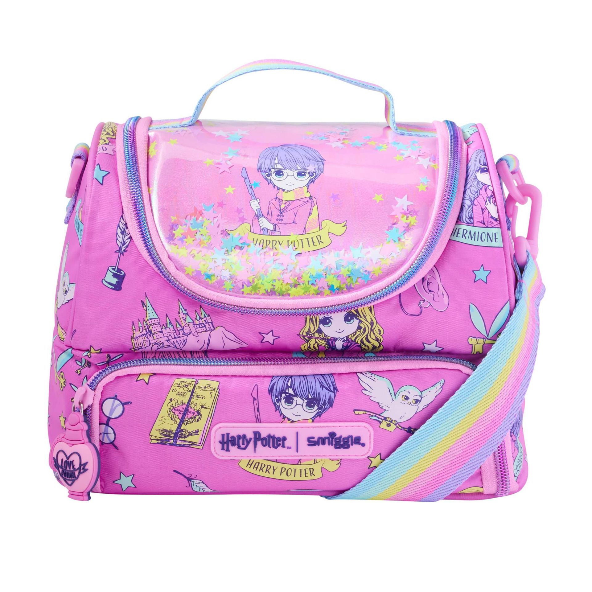 Australia smiggle doble capa Bento bolso caja de almuerzo niños de la escuela primaria BOLSA DE AISLAMIENTO impermeable bolsa de almuerzo grande