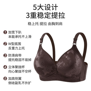 Big Breast 42-52 Size D Large Cup Thin Cup Four Seasons Bra 60-105kg Underwear No Wires Push-Up Bra