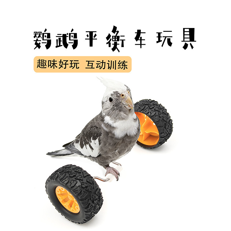 Parrot Bird Toy Balance Car Small and Medium-Sized Bird Supplies Roller Skate Skill Training Props Cockatiel Bird Toy Parrot Bird Toy Balance Car Small and Medium-Sized Bird Supplies Roller Skate Skill Training Props Cockatiel Bird Toy