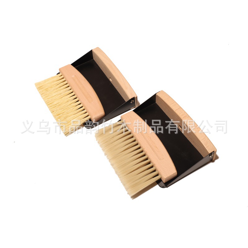 扫把簸箕套装组合跨境现货家用清洁用品榉木尼龙丝白粽黑色喷漆款