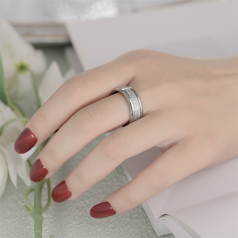 Fashion Geometric Titanium Steel Rings