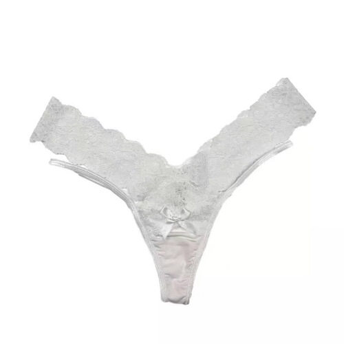 European and American sexy underwear for women, thin hollow seamless lace cross-strap low-waist breathable butt-beautiful triangle underwear for women