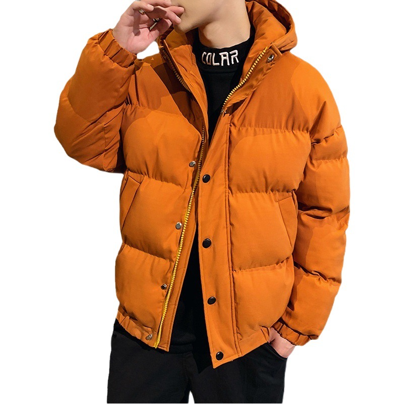 Comercio exterior Invierno brillante abrigo de algodón acolchado collar del soporte de los hombres engrosada caliente abrigo desechable marca de moda impermeable ropa superior a prueba de frío