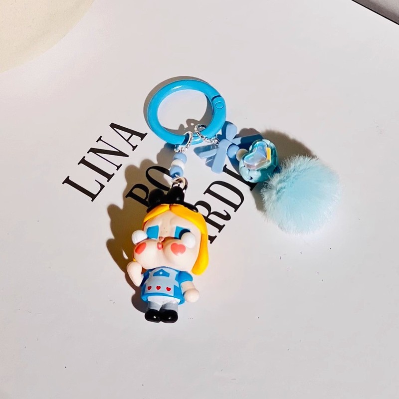 CRYBABY哭娃萌粒钥匙链包包挂件改娃手机链可爱公仔摆件|undefined