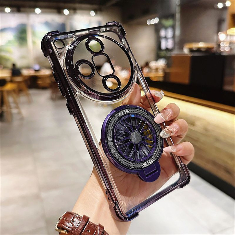 Suitable for Motorola Motog86 Mobile Phone Case G56 Magnetic Gyro Bracket G05 Transparent Airbag Anti-Fall Soft Shell