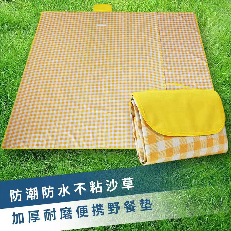 Travel handheld waterproof carpet for camping, increased thickness, oxford cloth