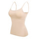 Cross-Border Export 2Pc Long Style with Chest Pad, Beautiful Back Camisole, Inner Wear T-Shirt, All-In-One Inner Layering Shirt Modal