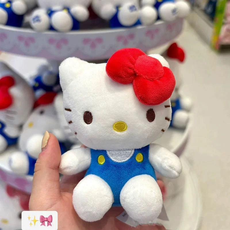 Брелок-подвеска Hello Kitty плюшевый, универсальный, маленький 2,8×2,2 см с металлическим карабином