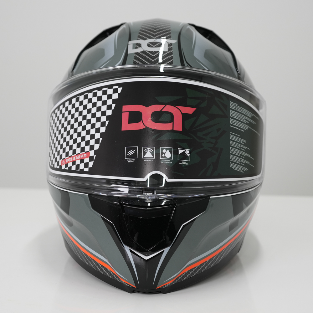Flip-Up Motorcycle Helmet with Double Visor
