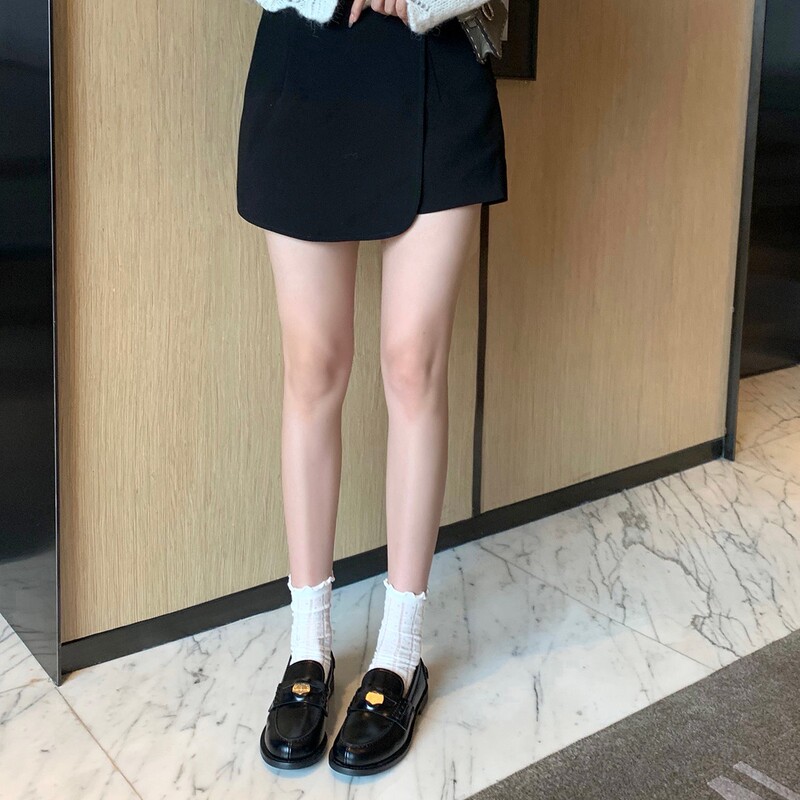 Sheepskin Version~In Stock for Immediate Delivery Soft Leather Gold Buckle Single Shoes with Chunky Heels and Thick Soles, British Style Loafers for Women, Spring and Autumn Sheepskin Version~In Stock for Immediate Delivery Soft Leather Gold Buckle Single Shoes with Chunky Heels and Thick Soles, British Style Loafers for Women, Spring and Autumn