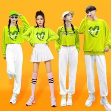 啦啦队服装女套装成人学生跳舞啦啦操年会爵士舞服韩版女团演出服