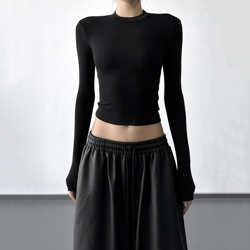 Classic Fashionable Tight-Fitting Bottoming Shirt for Women 2025 New Autumn and Winter High-Elastic Slim Fit Inner and Outer Wear Versatile Top Classic Fashionable Tight-Fitting Bottoming Shirt for Women 2025 New Autumn and Winter High-Elastic Slim Fit Inner and Outer Wear Versatile Top