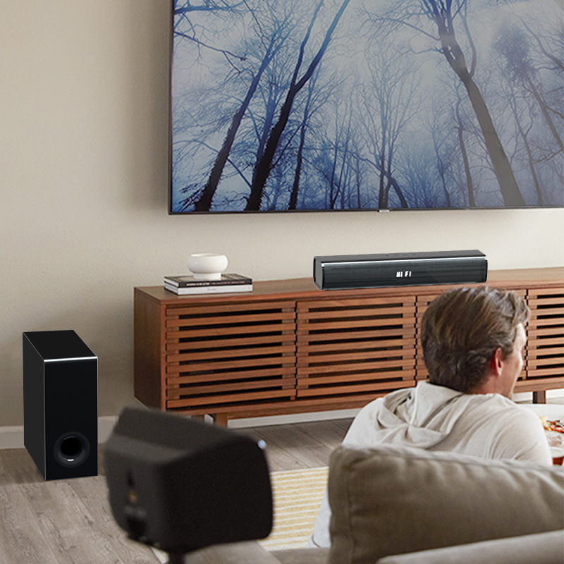 家庭用Bluetoothテレビサウンドバー、エコーウォール5.1ホームシアター、リビングルームサラウンド、コンピューターオーディオ、ステレオ|undefined