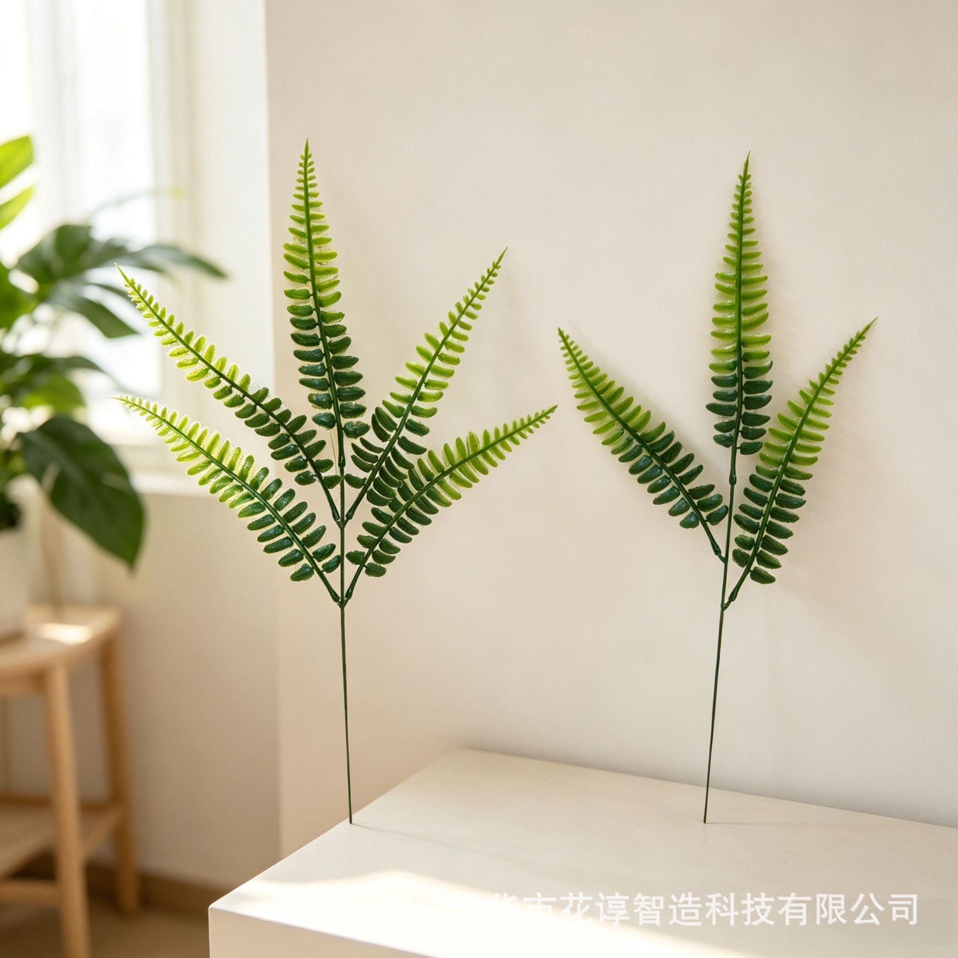 Cross-Border Artificial Greenery Single Stem Persian Grass Leaves Boston Fern Plant Wall Decoration Plastic Fake Flowers Exclusively for Cross-Border Sales