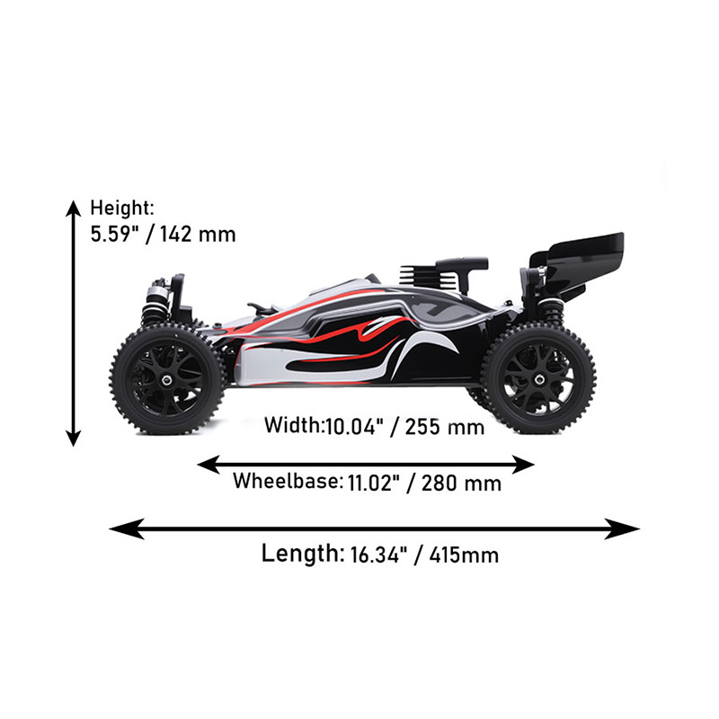 1/10甲醇燃油越野车 VRX威赛斯/瑞之浩RH1006B单速玩具油动遥控车