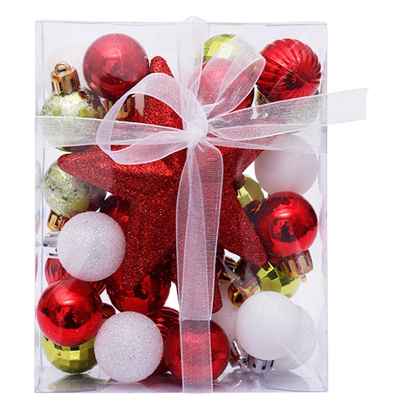 Bola de Navidad árbol de Navidad adornos de decoración colgante de bola de colores accesorios de material de Navidad DIY decoración de Navidad al por mayor