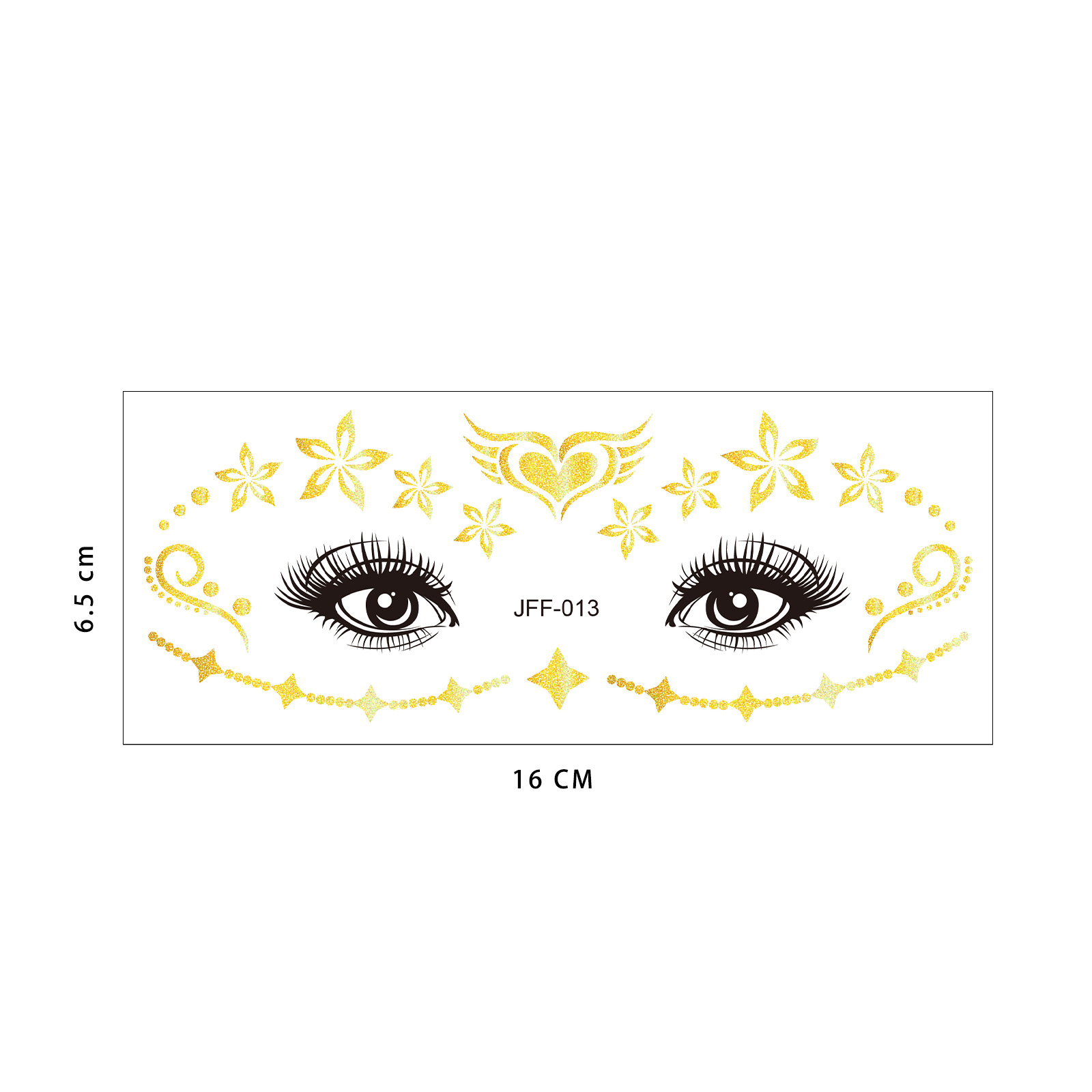 Tatuaje Temporal Facial de Pecas de Papel de Transferencia de Agua, Impermeable, para Fiesta y Eventos