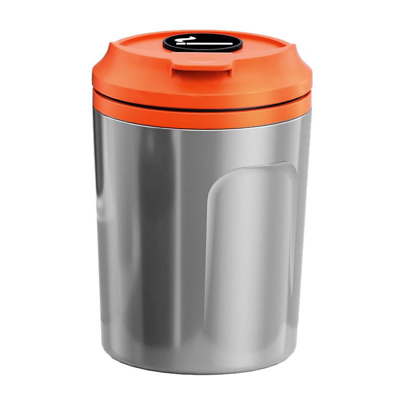 Car Ashtray, Milk Tea Coffee Cup, Creative Sealed In-Car Smoke Extinguisher, Metal Inner Container, New High-End Model